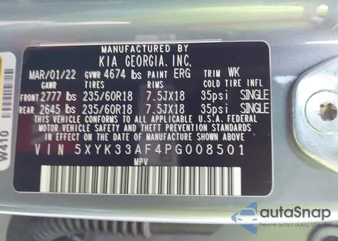 2023 Kia Sportage Ex z USA, uszkodzony, nr VIN 5XYK33AF4PG008501